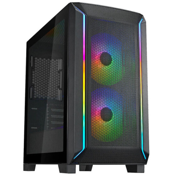 SilverStone FARA 312 Micro-ATX Gehäuse, Tempered Glass - schwarz