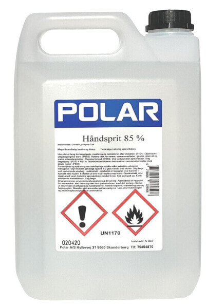 Polar Hygiene Biozid Handdesinfektion 85% Desinfektionsmittel 5.0 Liter