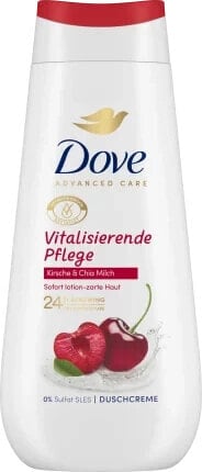 Duschcreme Advanced Care Vitalisierende Pflege, Kirsche & Chia Milch, 225 ml