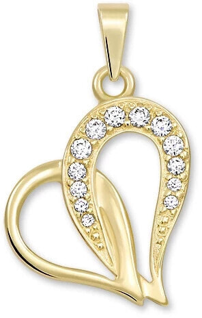 Gold pendant with crystals 249 001 00472