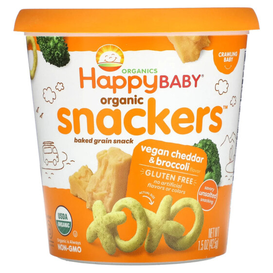 Закуска Happy Family Organics Snackers с томатом и базиликом 42.5 г