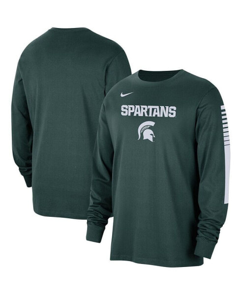 Men's Green Michigan State Spartans Slam Dunk Long Sleeve T-shirt