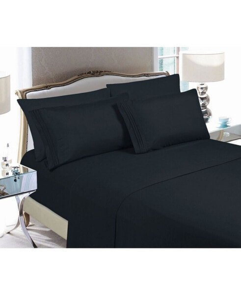 Luxury Soft Solid 6 Pc. Sheet Set, Full