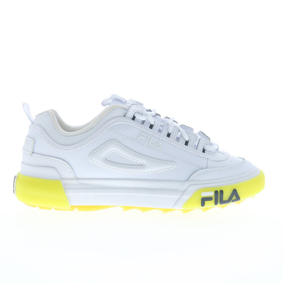 Fila Disruptor II Vulcanized 5XM01789-108 Womens White Lifestyle Sneakers Shoes