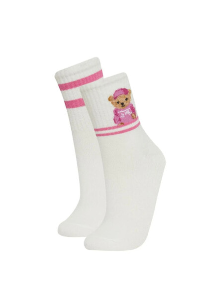 Kadın 2'li Pamuklu Soket Çorap C8789axns