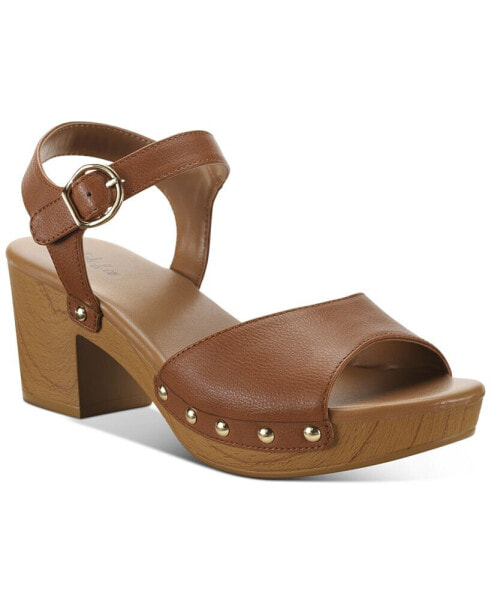 Women's Anddreas Platform Block-Heel Sandals, Created for Macy's