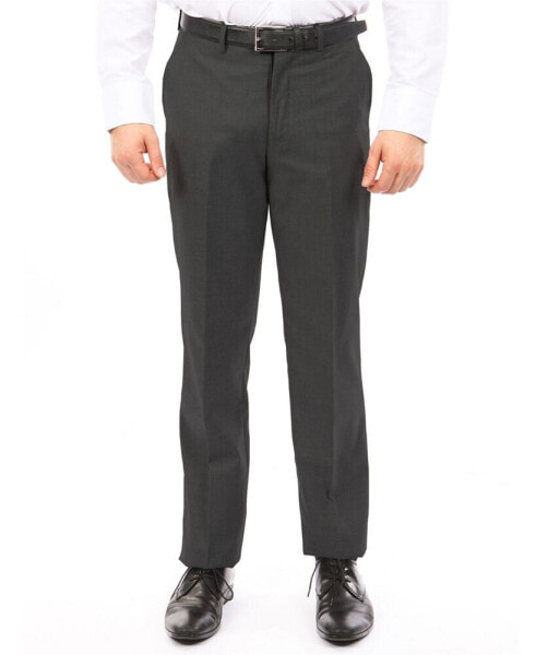 Men's Slim-Fit Flat Front Stretch Dress Pants