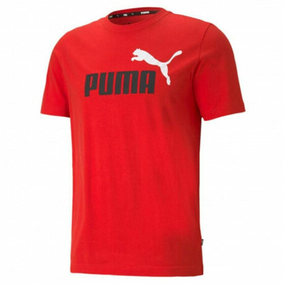 Футболка мужская с коротким рукавом PUMA Essentials+ 2 Col Logo красная
