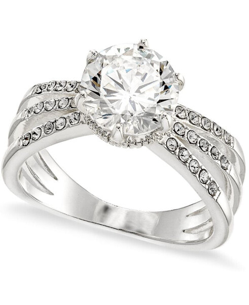 Silver-Plate Cubic Zirconia Triple Band Ring, Created for Macy's