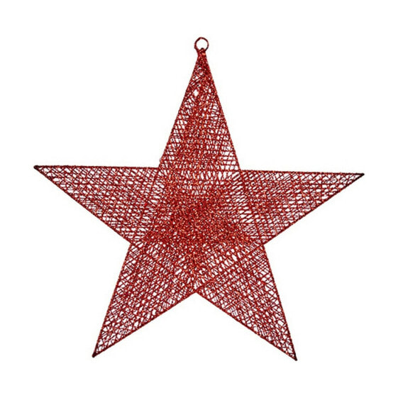 Новогоднее украшение Красный Звезда Металл (50 x 51,5 x 0,5 cm)