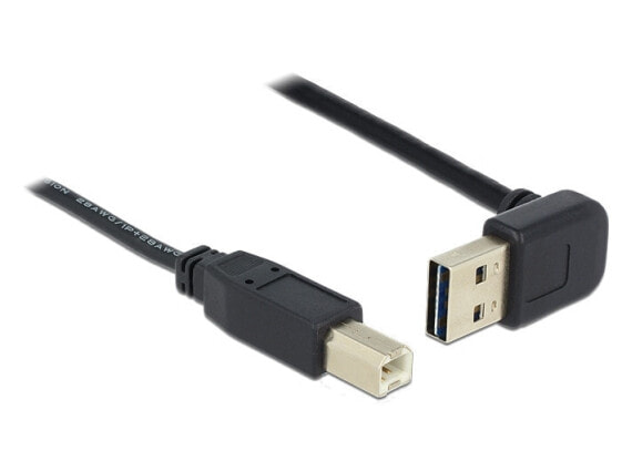 Delock 83542 - 5 m - USB A - USB B - USB 2.0 - Male/Male - Black