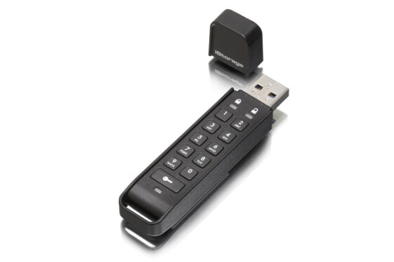 iStorage datAshur Personal2 256-bit 32GB USB 3.0 secure encrypted flash drive IS-FL-DAP3-B-32 32GB - 32 GB - USB Type-A - 3.2 Gen 1 (3.1 Gen 1) - 116 MB/s - Cap - Black