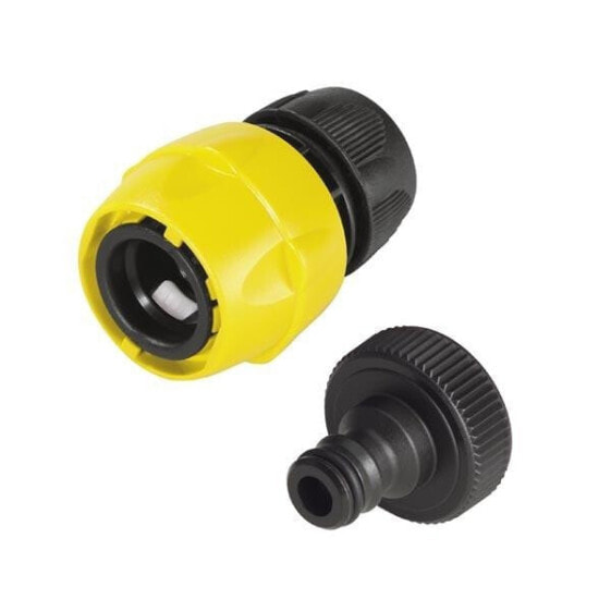 Соединитель Karcher 6.997-358.0 - Hose connector - 1" - Female - Plastic - Black - Yellow