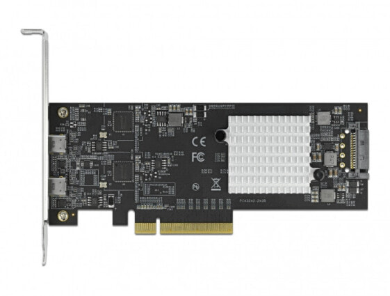 Delock 89009 - PCIe - USB 3.2 Gen 2 (3.1 Gen 2) - Low-profile - PCIe 2.0 - SATA 15-pin - 20 Gbit/s