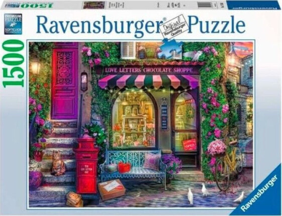 Ravensburger Puzzle 2D 1500 elementów Sklep z czekoladą