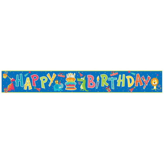 ATOSA Set Happy Animals Happy Birthday 90 cm Diameter Wreath