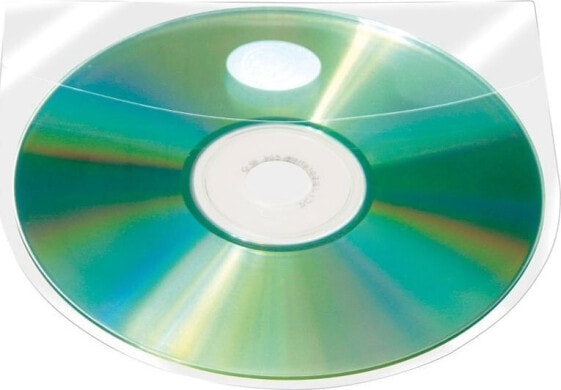 Q-Connect Kieszeń samoprzylepna Q-CONNECT, na 2-4 płyty CD/DVD, 127x127mm, 10szt.