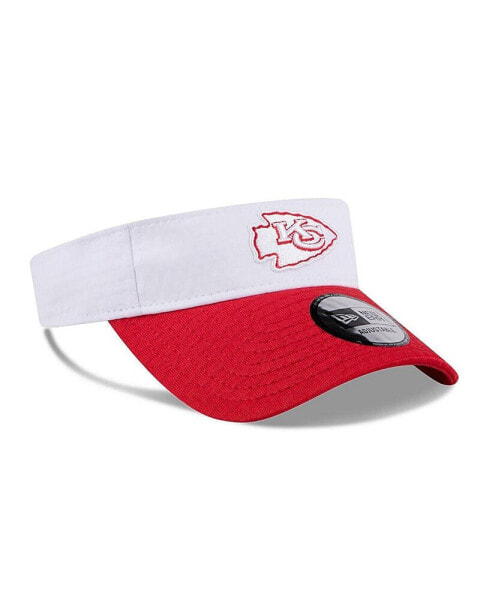 Men's White/Red Kansas City Chiefs 2024 NFL Training Camp Adjustable Visor