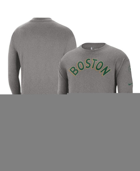 Men's Charcoal Boston Celtics 2023/24 City Edition Max90 Expressive Long Sleeve T-shirt