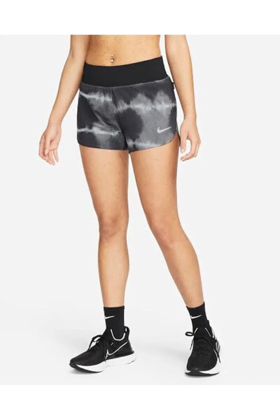 Шорты женские Nike Dri-FIT Eclipse 3" черно-белые DM7725-010