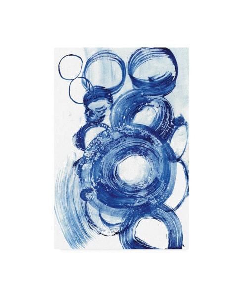 Jodi Fuchs Blue Circle Study II Canvas Art - 20" x 25"