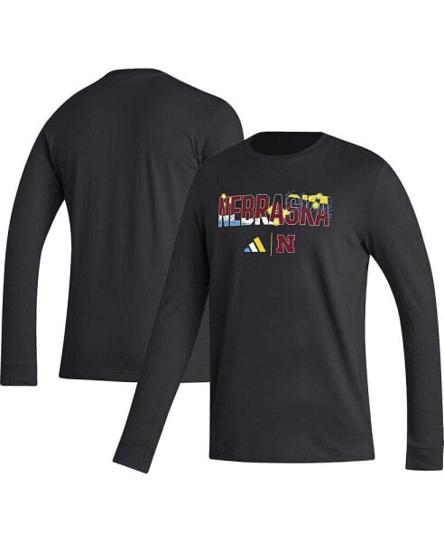 Men's Black Nebraska Huskers Honoring Black Excellence Long Sleeve T-shirt