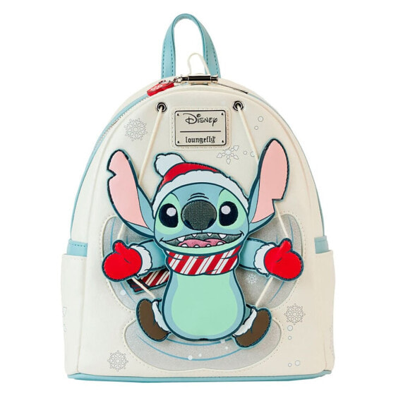 LOUNGEFLY Holiday Snow Angel Lilo And Stitch Backpack