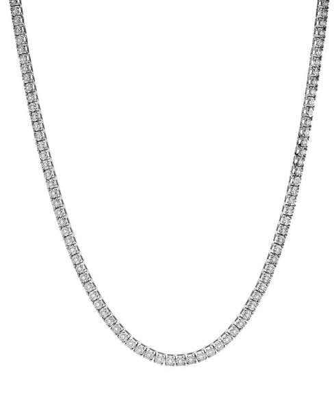 Men's Diamond 24" Tennis Necklace (4 ct. t.w.) in Sterling Silver