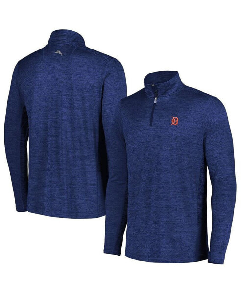 Men's Navy Detroit Tigers Delray IslandZone Half-Zip Top