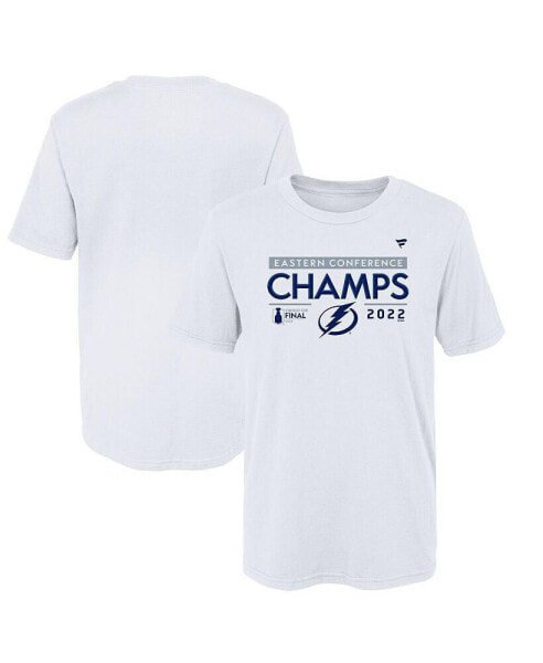 Preschool White Tampa Bay Lightning 2022 Eastern Conference Champions Locker Room T-shirt