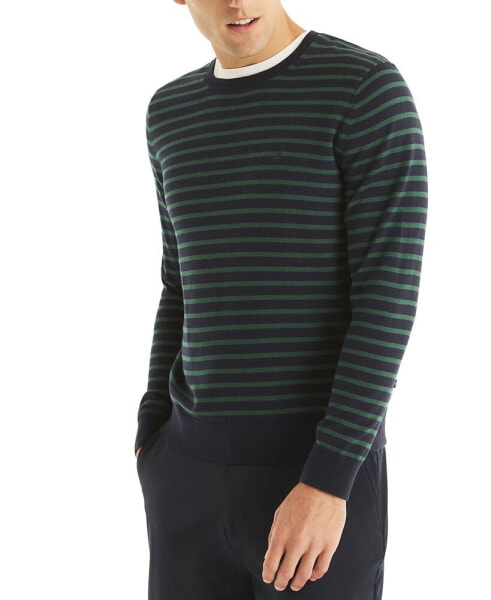 Men's Navtech Classic-Fit Stripe Crewneck Sweater