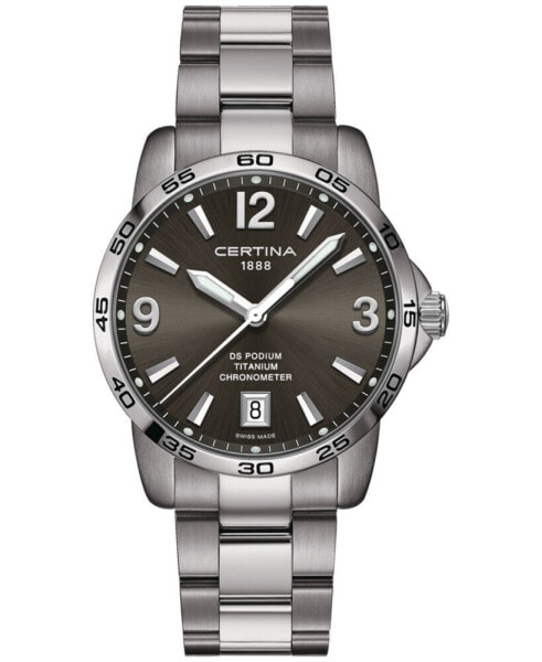 Men's Swiss DS Podium Titanium Bracelet Watch 40mm