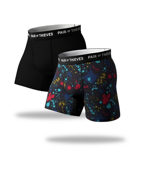 Men's SuperFit Breathable Mesh Boxer Brief 2 Pack