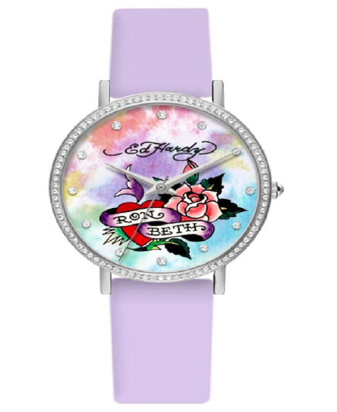 Часы Ed Hardy Purple Silicone 38mm Watch