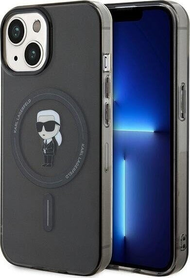 Karl Lagerfeld Karl Lagerfeld KLHMP14SHFCKNOK iPhone 14 / 15 / 13 6.1" czarny/black hardcase IML Ikonik MagSafe