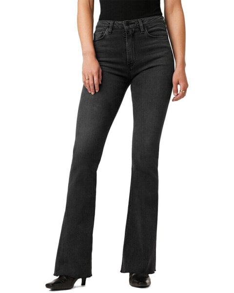 Hudson Jeans Holly Washed Black Flare Jean Women's