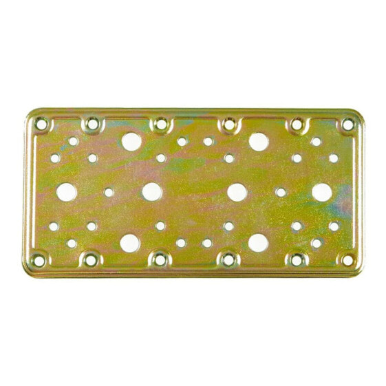 Fixing Plate AMIG 503-12124 Bichromated Golden Steel (200 x 100 mm)