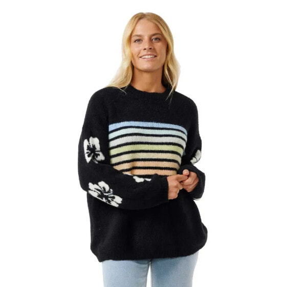 RIP CURL High Tide Hibiscus Stripe sweater