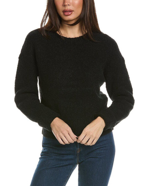 Theory Shrunken Wool & Camel-Blend Sweater Women's