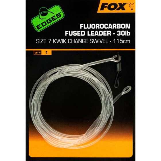 FOX INTERNATIONAL Fluorocarbon Fused Kwik Change Swivel 115 cm Leader