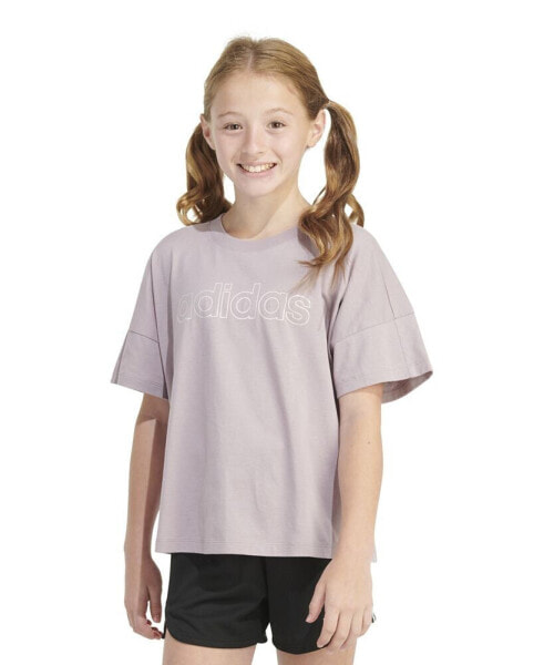 Big Girls Short Sleeve Loose Box T-shirt