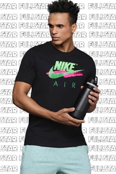 Men's Sportswear Dna Futura T-shirt Baskılı Siyah Tişört