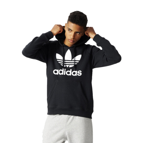 Adidas Trefoil Men's Original Hoodie Athletic Black/White ab8291