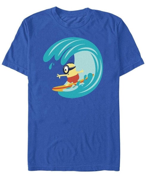 Men's Minions Stuart Surfing Short Sleeve T-shirt