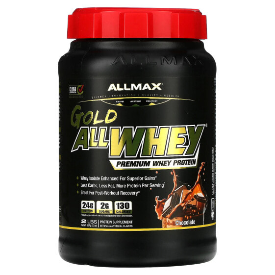 ALLMAX, AllWhey Gold, 100% сывороточный протеин + изолят сывороточного протеина премиального качества, французская ваниль, 2,27 кг (5 фунтов)