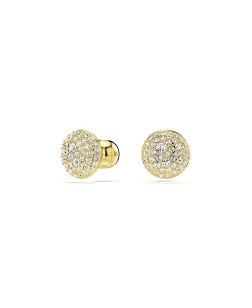 White, Gold-Tone Meteora Stud Earrings