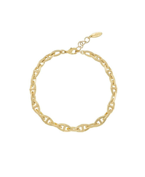 Fancy Gold Plated Chain Link Anklet