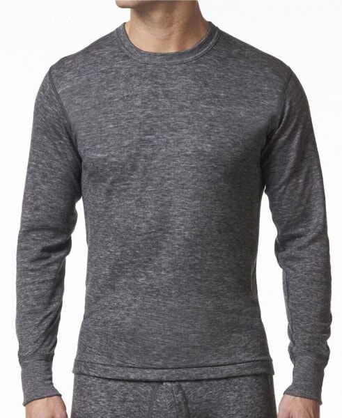 Men's 2 Layer Merino Wool Blend Thermal Long Sleeve Shirt