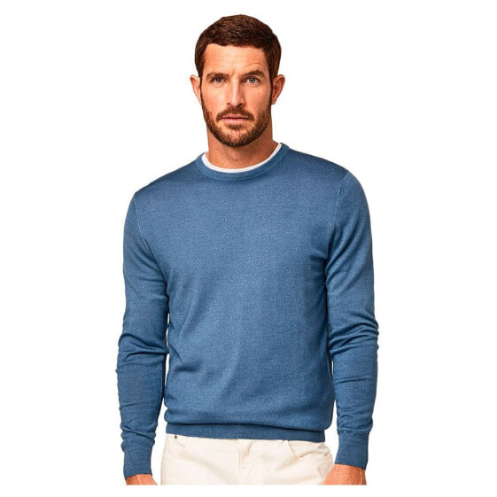 HACKETT Garment Merino Silk Crew Neck Sweater