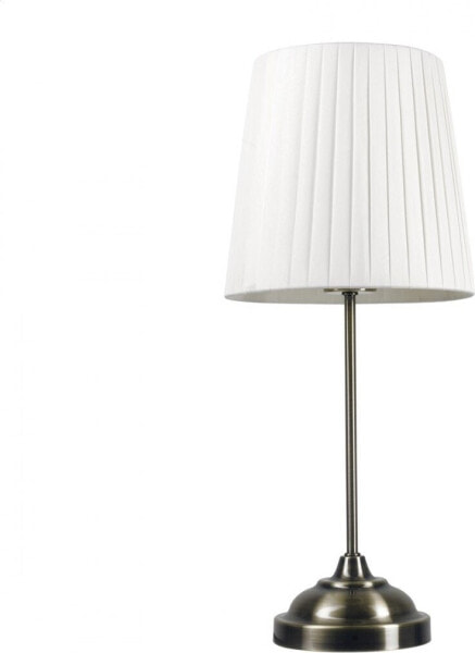 Lampa stołowa Platinet PLATINET TABLE LAMP LAMPA STOŁOWA BRONZE BASE, WHITE SHADE, H48 [45688]